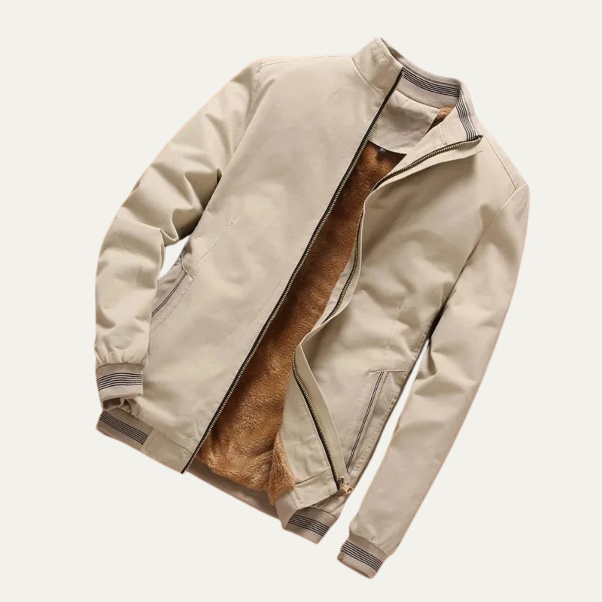 The Castellina - Herr Casual Varm Fleece Aviator Bomberjacka