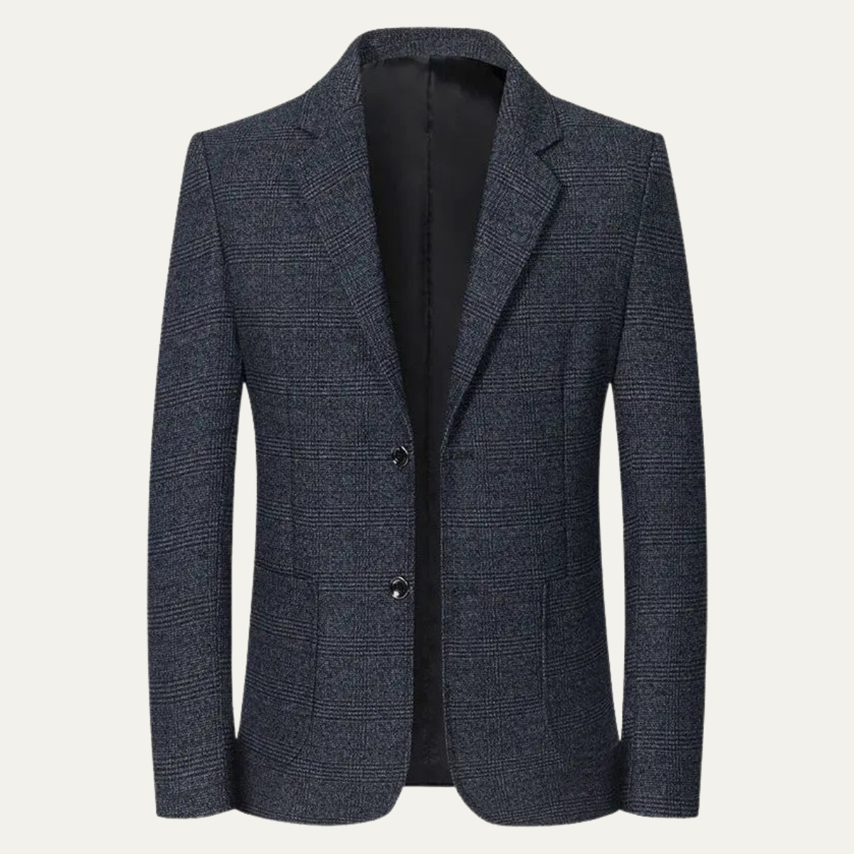 The Barrington - klassiska rutiga blazer för män med kollar