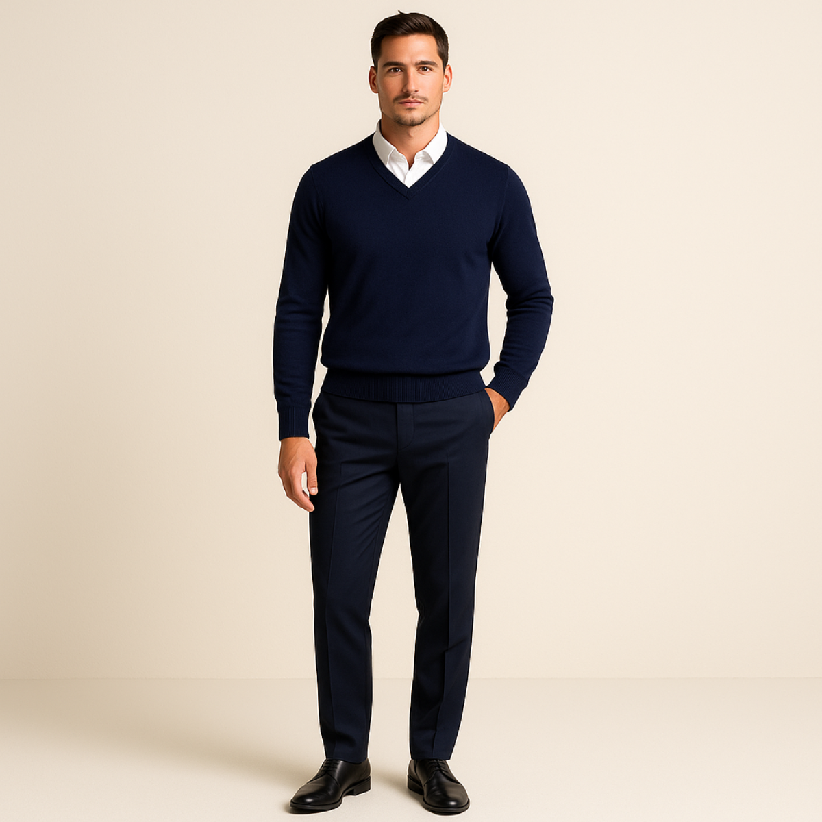 Cashmere-vestern Cleveland för män – Elegans och komfort i säkert förvar