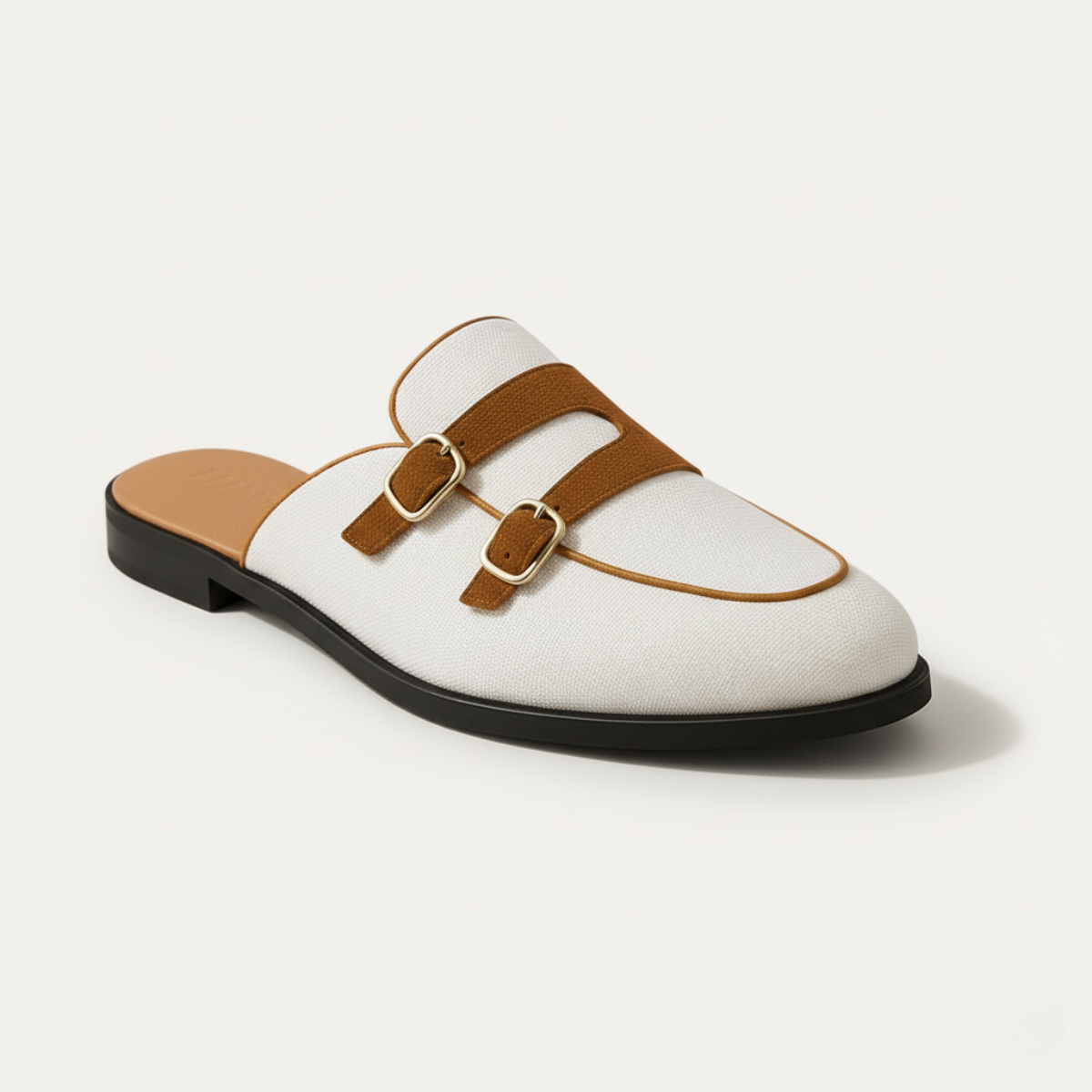 The Westbury - Eleganta slip-on-loafers för herr med spänne och remmar i mocka