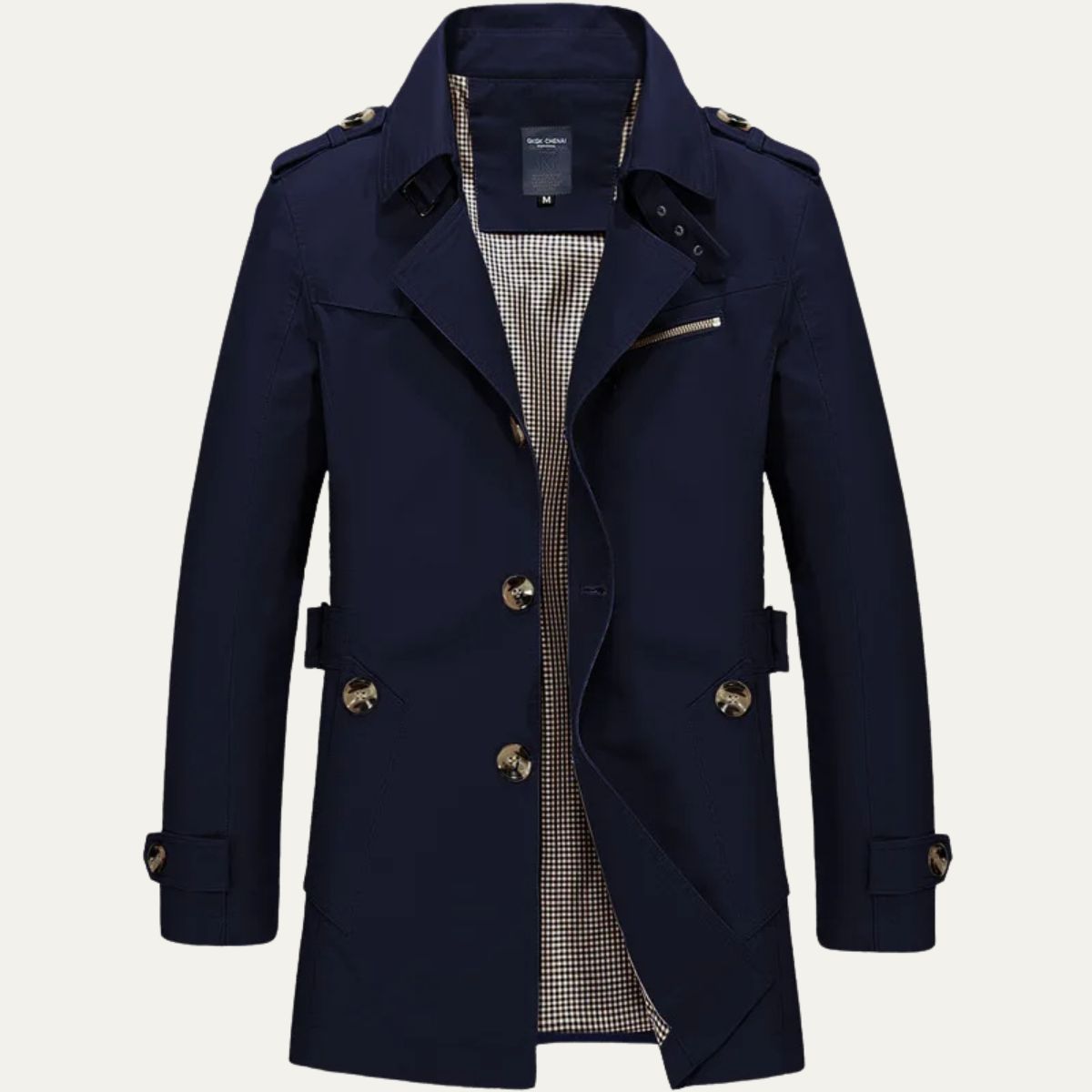 MauroIcardi Herr elegant och stilfull trenchcoat för ett imponerande utseende