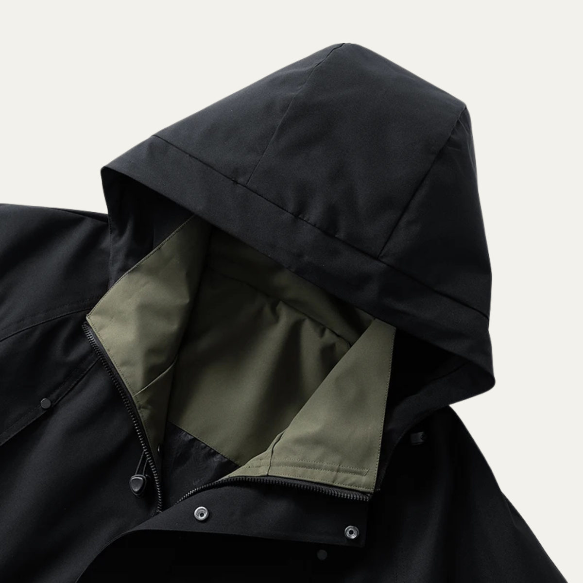 The Everfort - Vattentät Regnjacka – Vindskyddande Huva Utomhusjacka