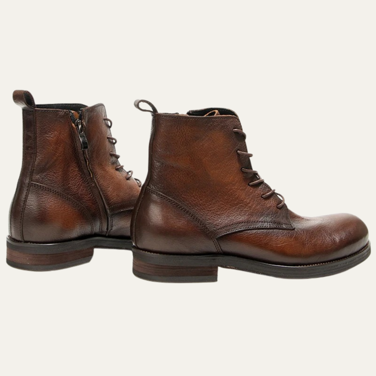 The St Davids - Herrskor i Läder Retro Casual Snörning