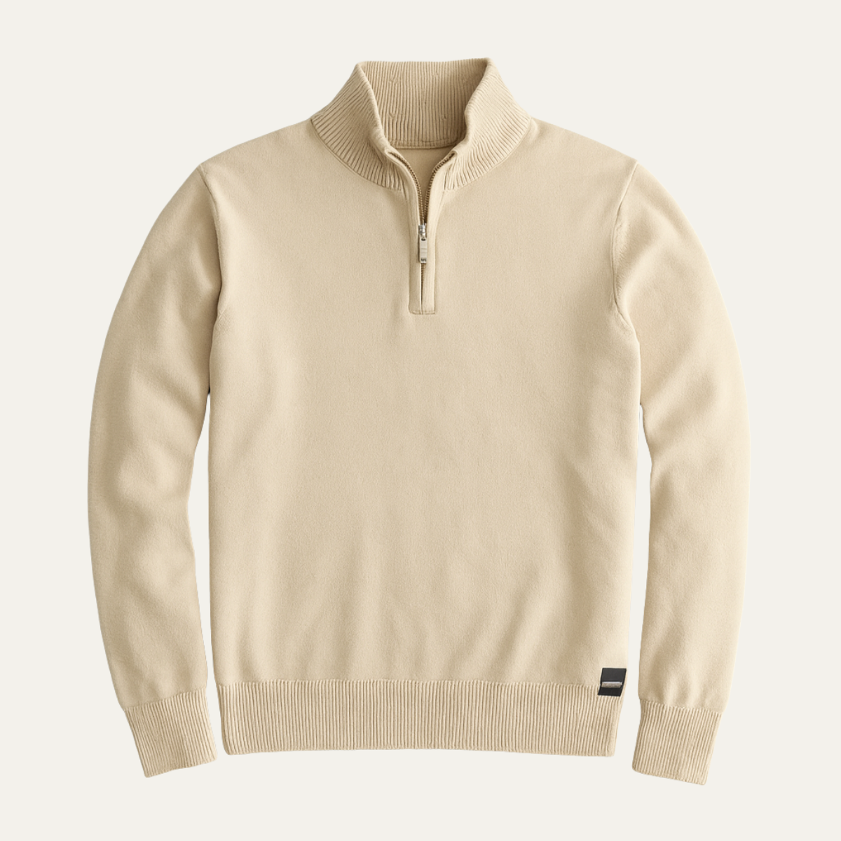 Pull-on Dartmouth herrar halvzip-stricktröja för ett stilfullt casual-utseende