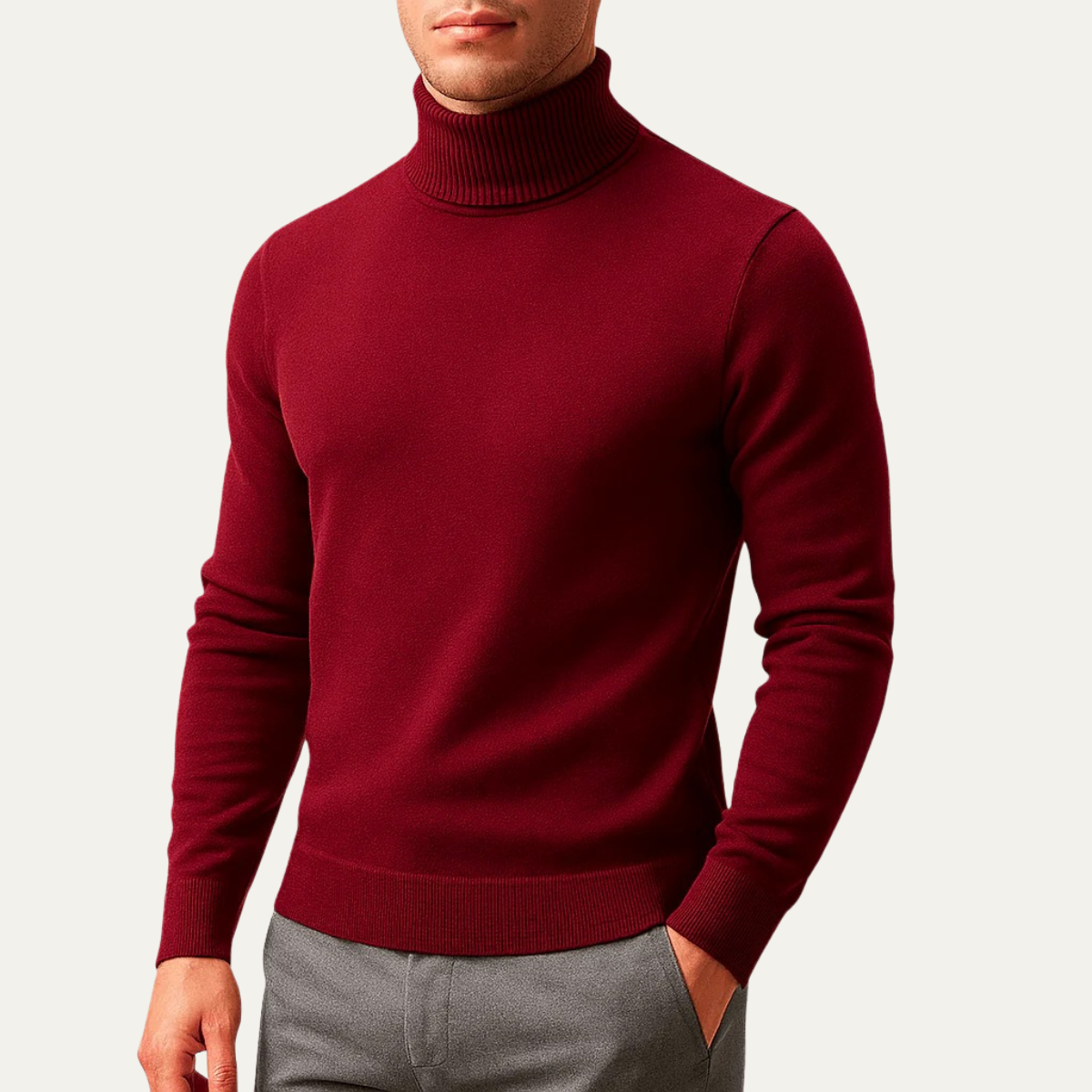 Pullover Enino Turtleneck Klassisk för Herrar Banbury