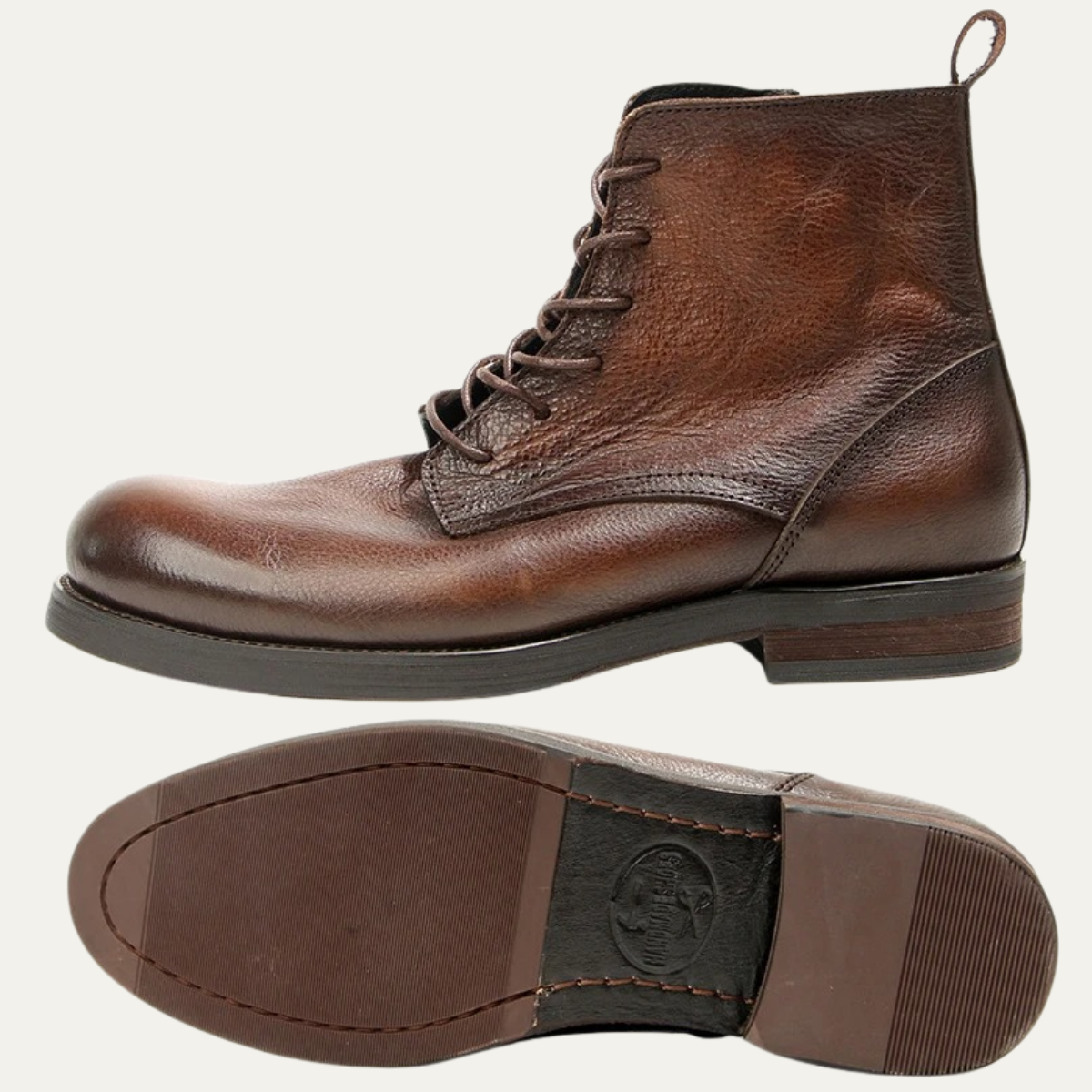 The St Davids - Herrskor i Läder Retro Casual Snörning