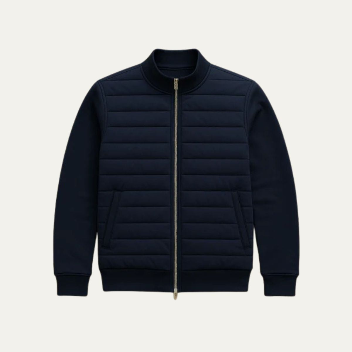 Herrs lättviktiga eleganta quilted pufferrock från Köpenhamn - Snygg värme och komfort