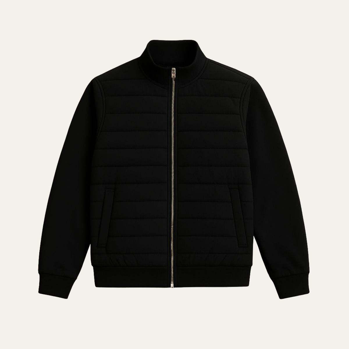 Herrs lättviktiga eleganta quilted pufferrock från Köpenhamn - Snygg värme och komfort
