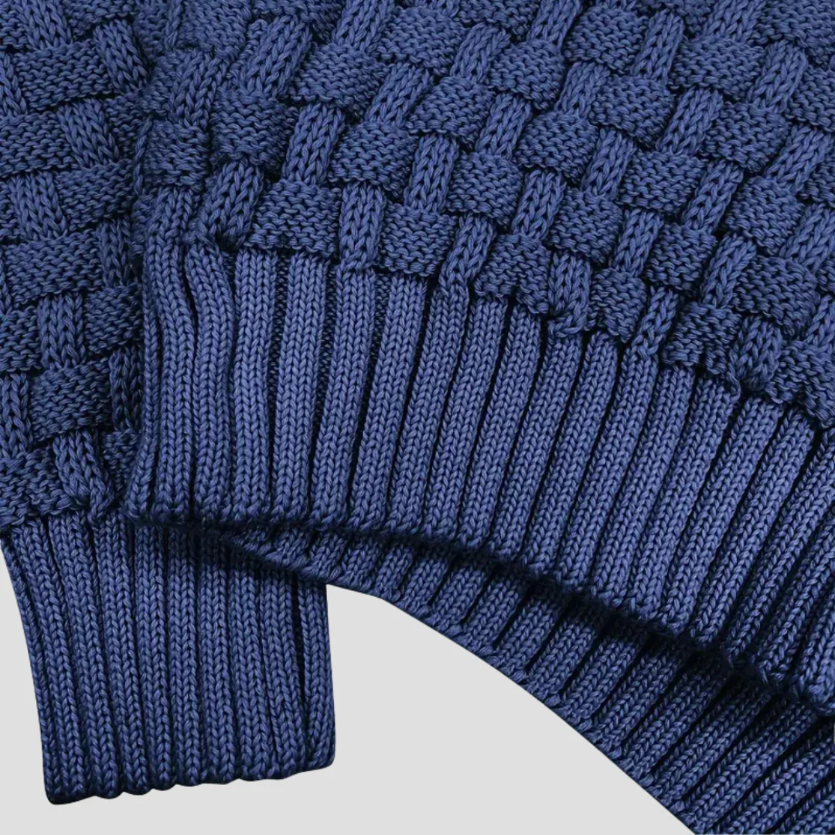 Herrer Brighton chunky knit pullover med knappar