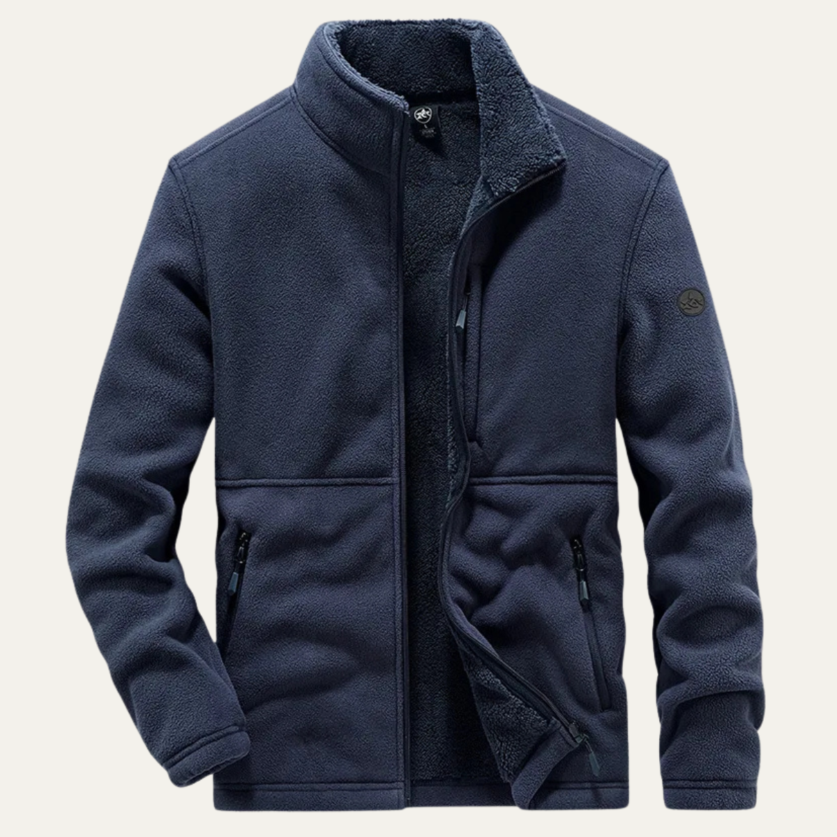The Sutherland - Herr Fleece Vinterjacka – Varm Sherpa Zip Up Jacka