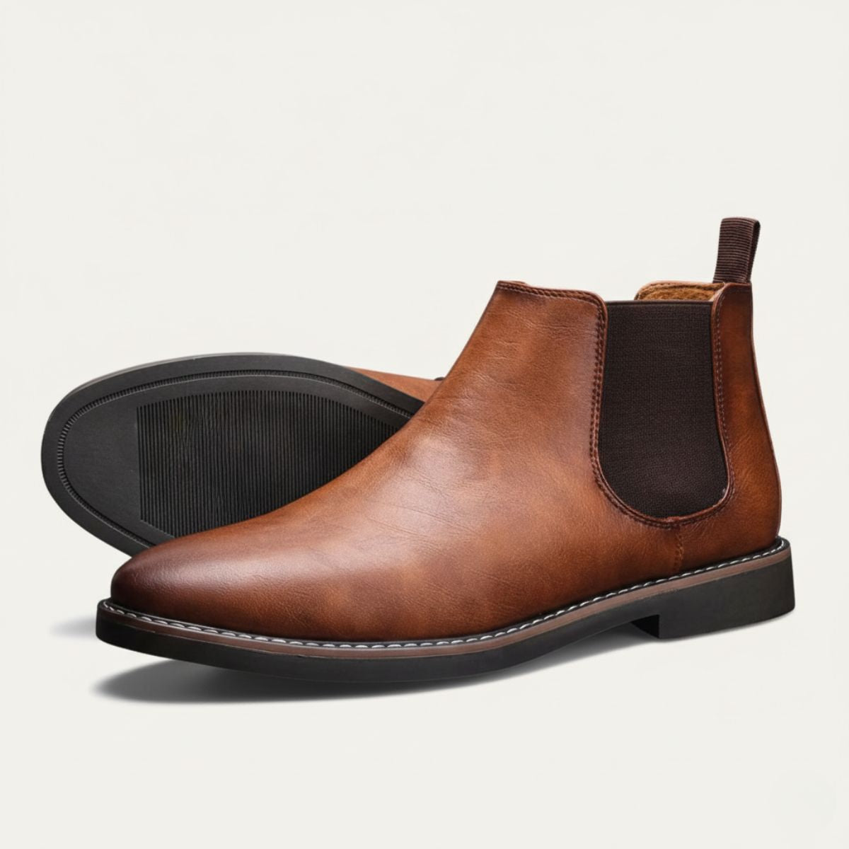 The Highlands - Herrars Hållbara Läder Chelsea Boots