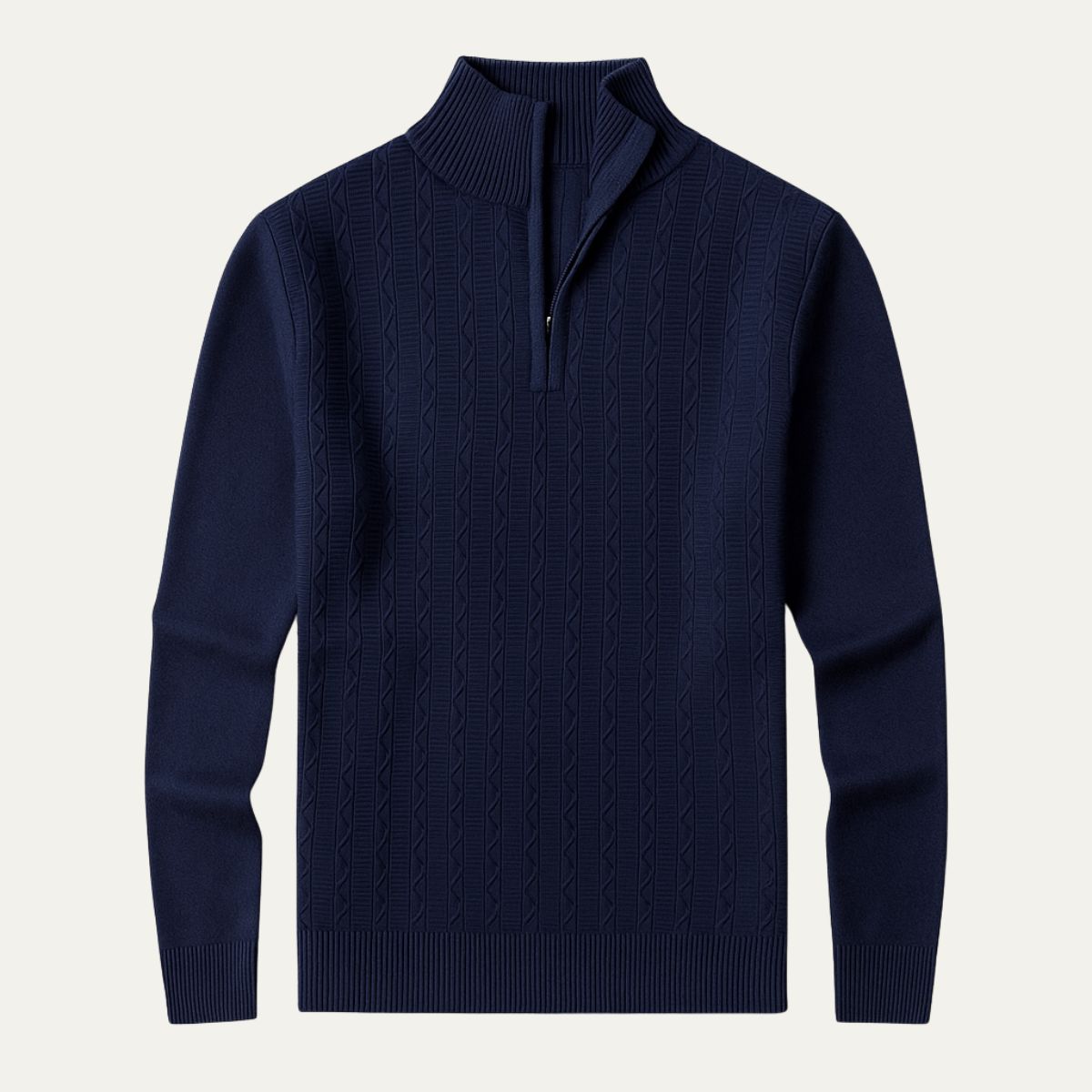 Pull-over för män Courchevel med halv-zip, stilren och ultimat komfort