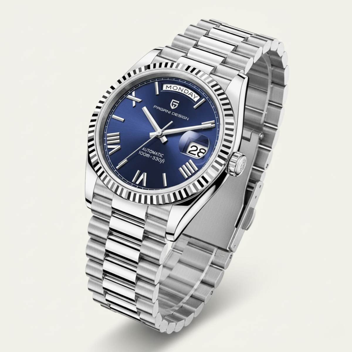 Lyxklocka Geneva för män i tidlös och elegant stil