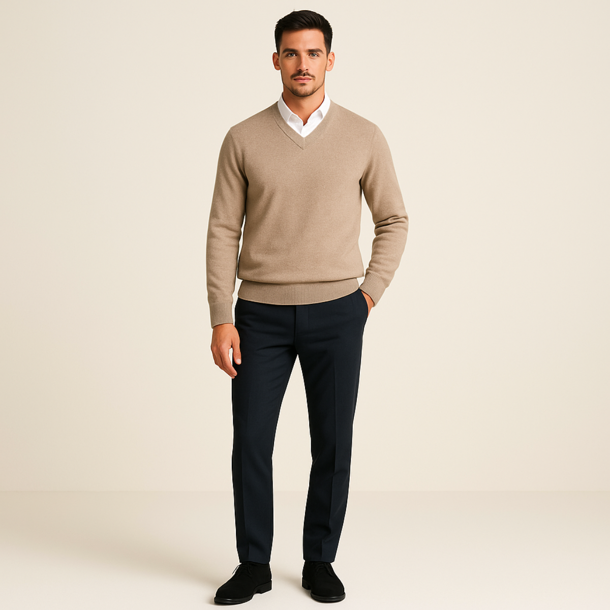 Cashmere-vestern Cleveland för män – Elegans och komfort i säkert förvar