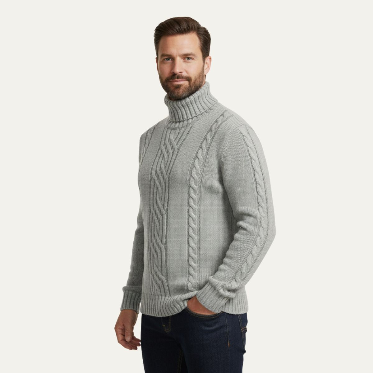 Herrmel portabel tröja i merinoull - Komfort och elegans i Courchevel