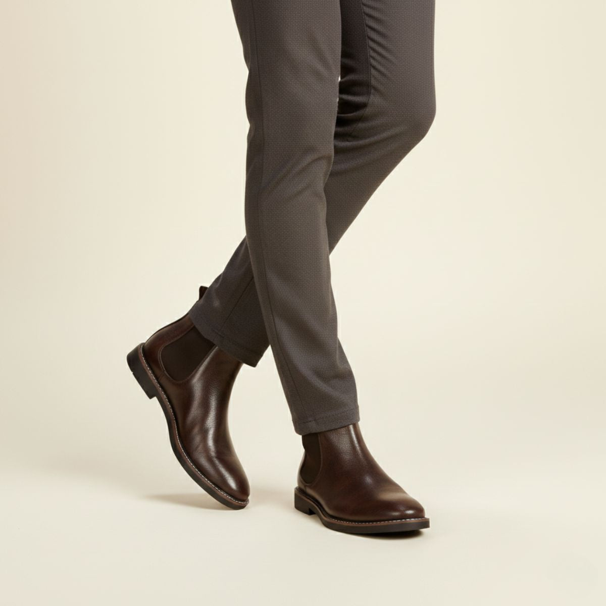 The Highlands - Herrars Hållbara Läder Chelsea Boots