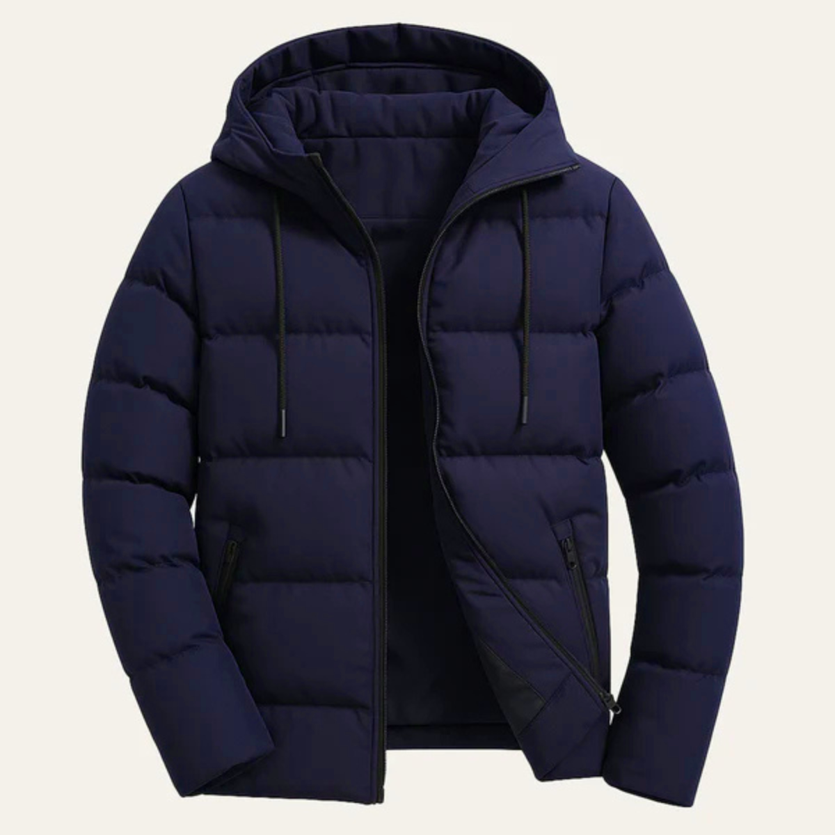 Edinburgh Herren Vattentät Parka - Hoodie Puffer Vinterjacka för ultimat skydd och komfort