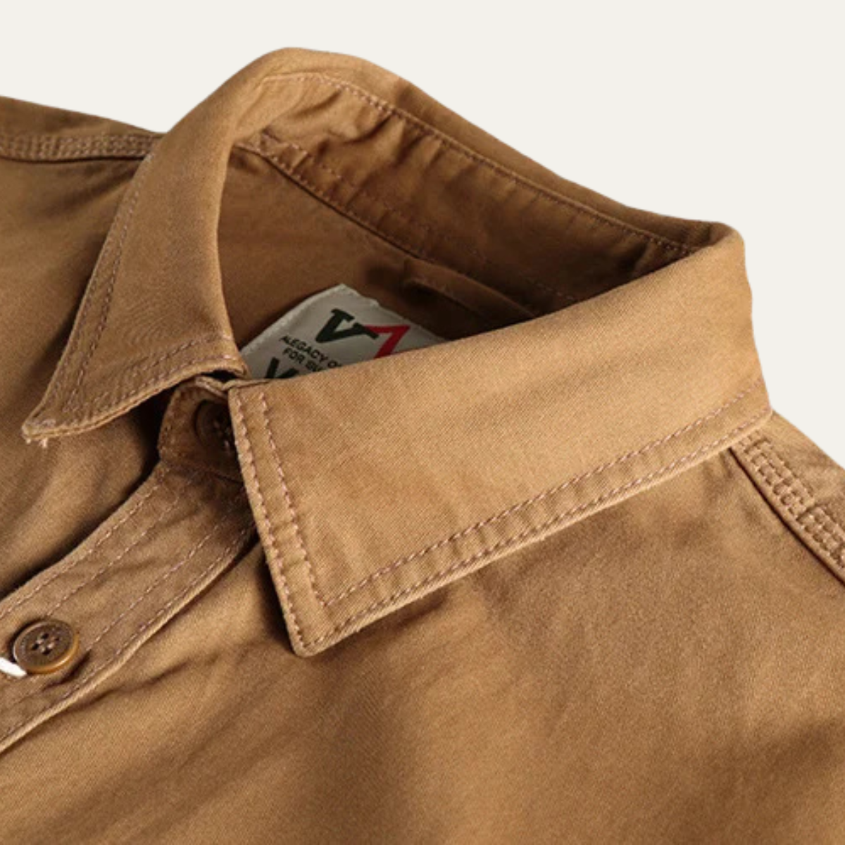 The Ashford - Herr Cargo Bomull Arbetskläder Knapp-up Skjorta med Fickor