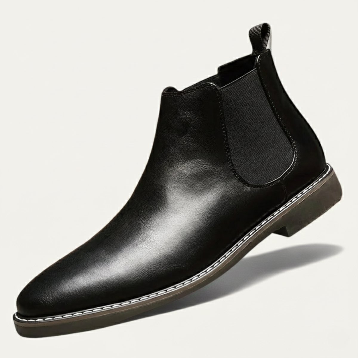 The Wrexham - Herrens Casual Läder Slip-On Chelsea Boots