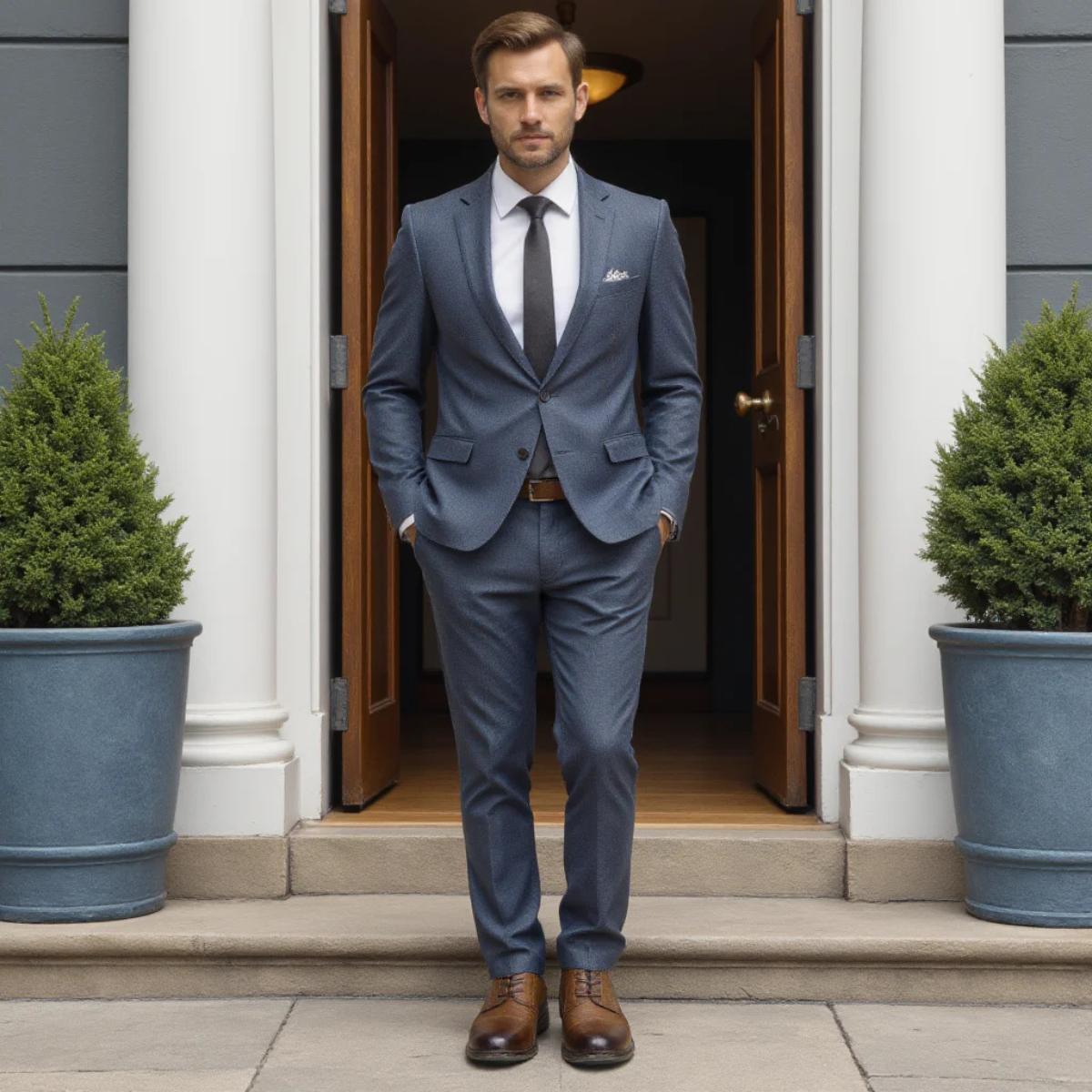 The Monferrato - Herr Retro Snörskor i Läder