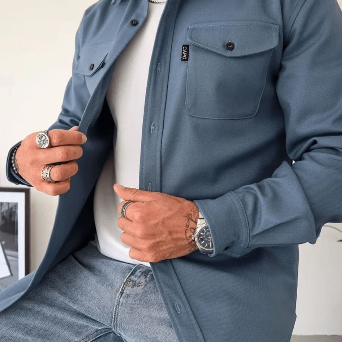 Portland Overshirt – Elegant casual skjortjacka för män