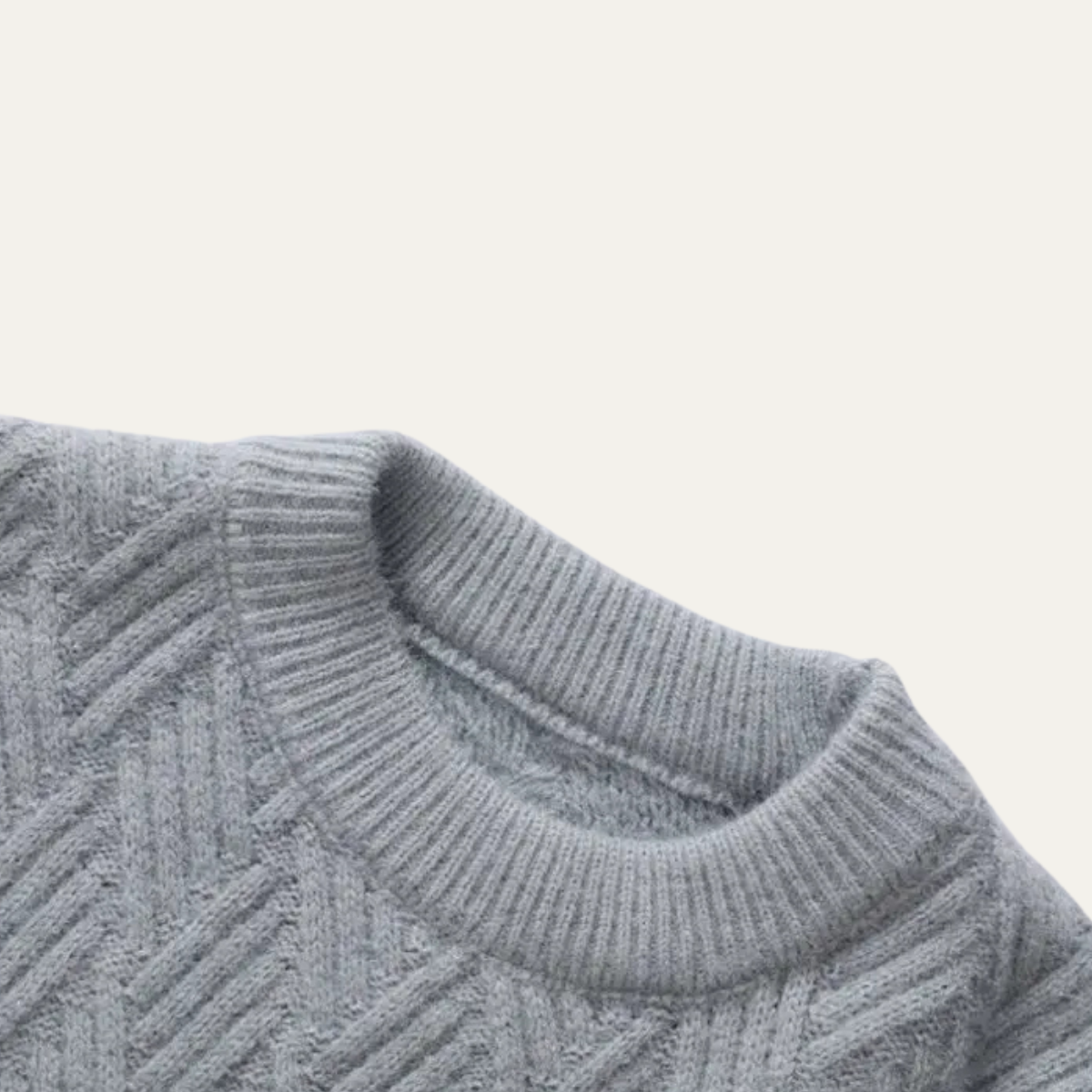The La Maddalena - Herr Varm Vintersweater med Rund Hals