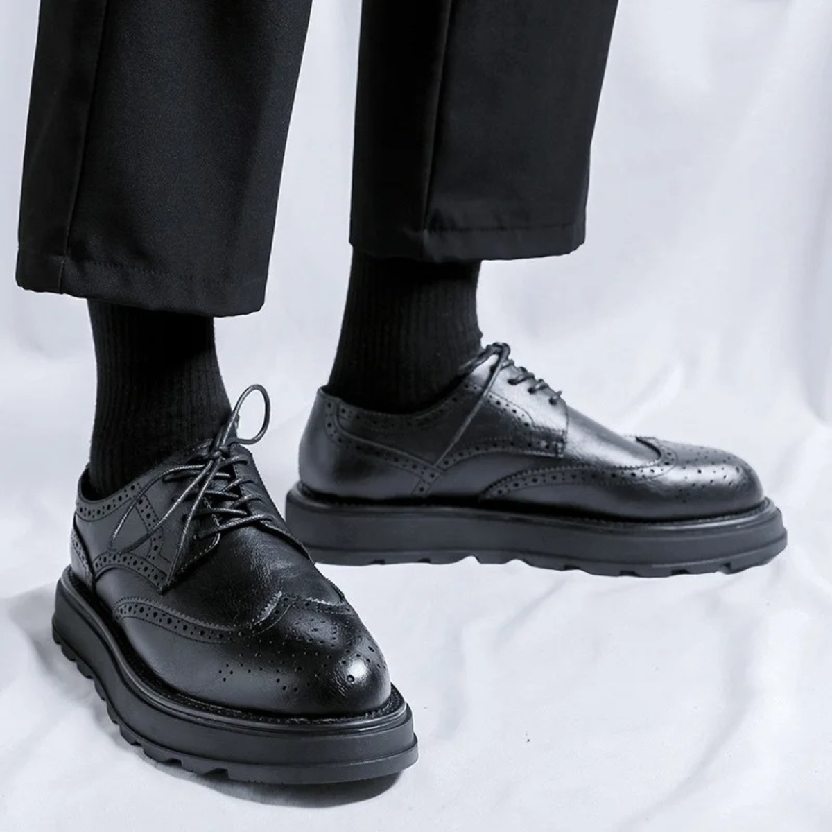 The Montalcino - Herrskor i Läder med Brogue Klassisk Snörning