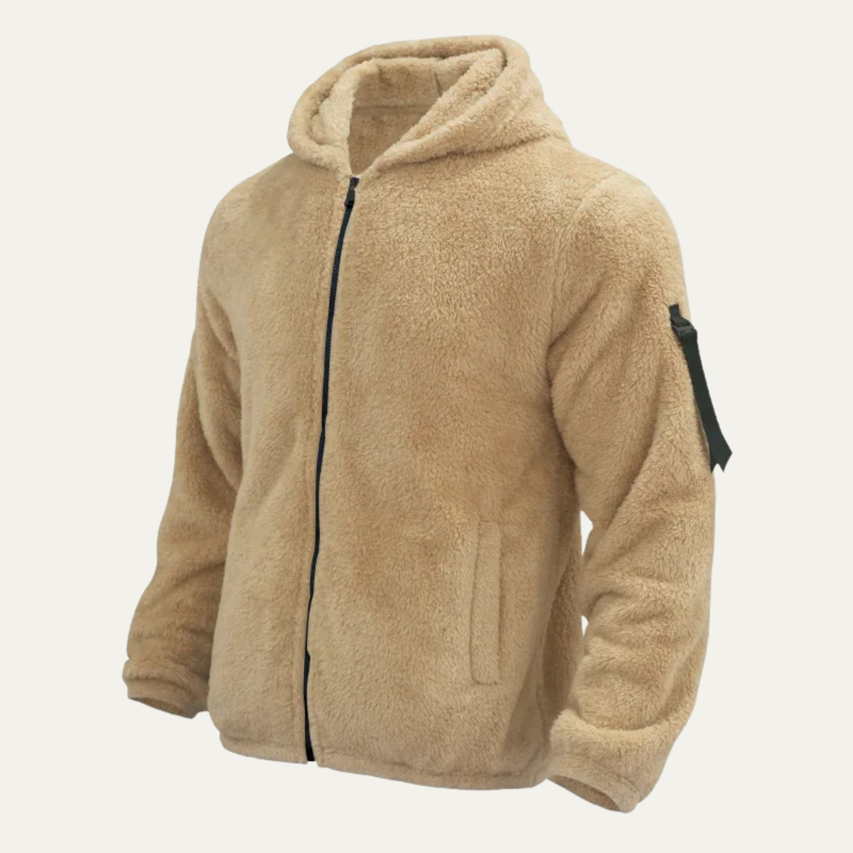 The Brixton - Herr Fleece Varm Mjuk Sammet Hoodie Jacka