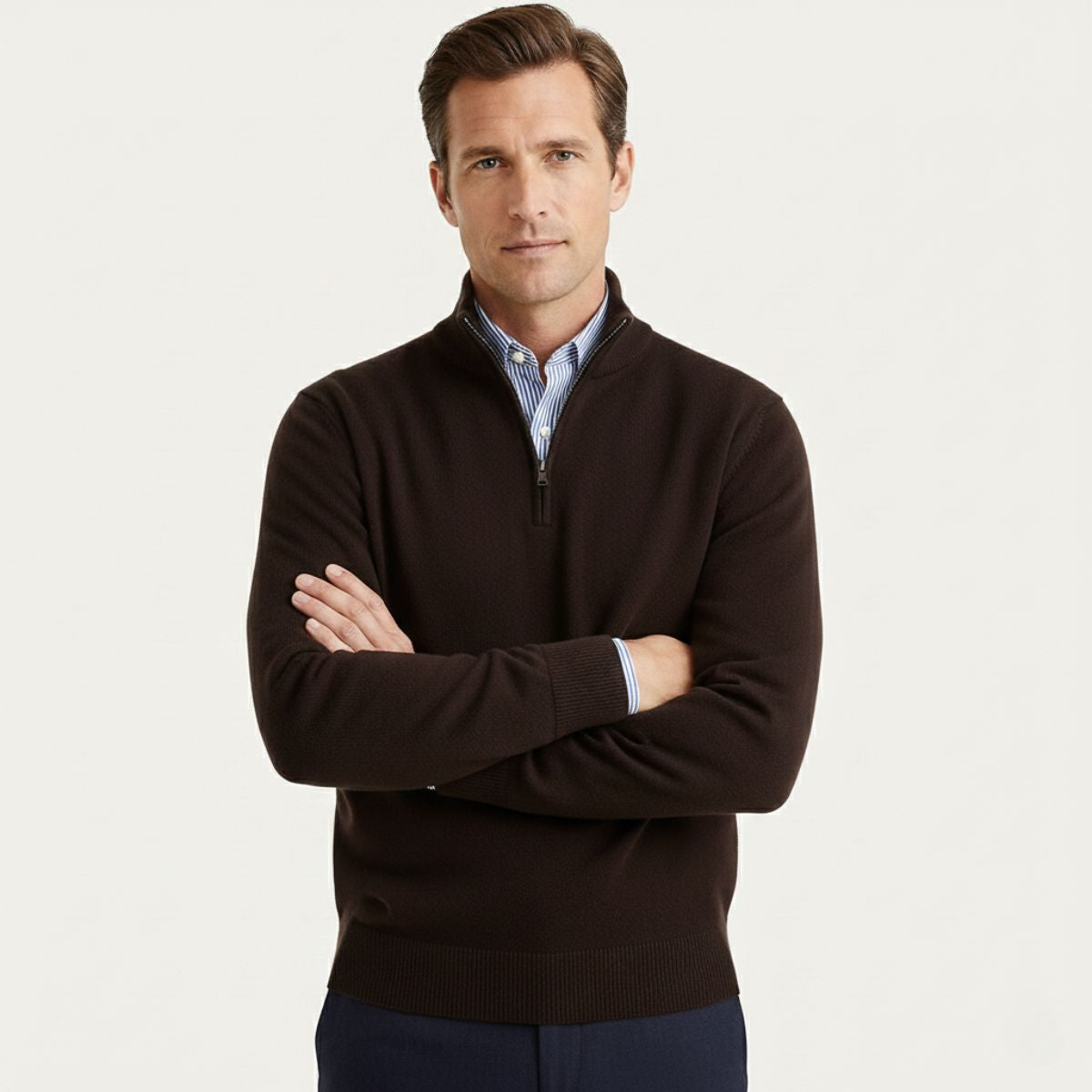 Trendy The Bronx Modern herrar quarterzip pullover – stilfull och bekväm