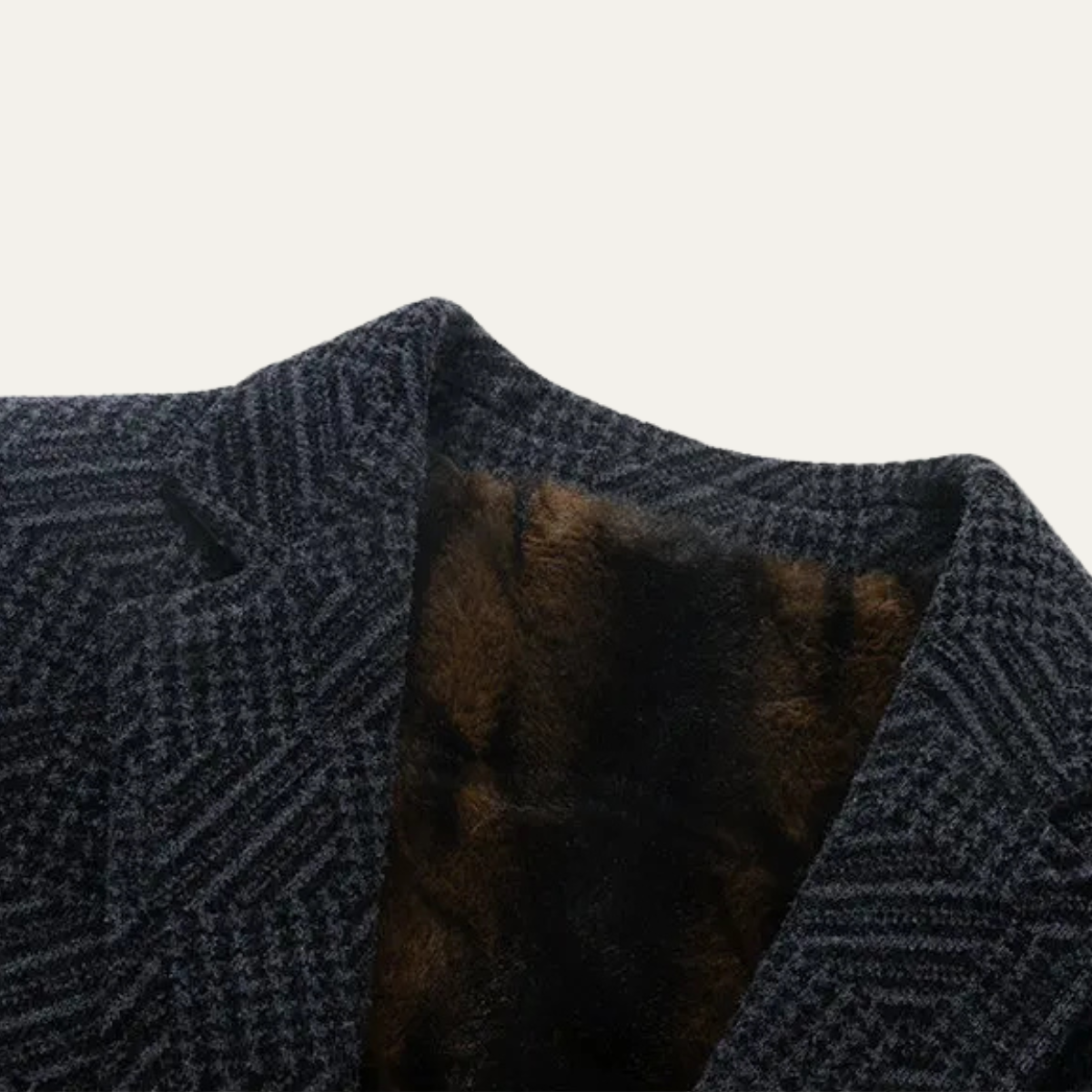 The Ellsworths - herrfleecefodrade texturerade vinterblazer