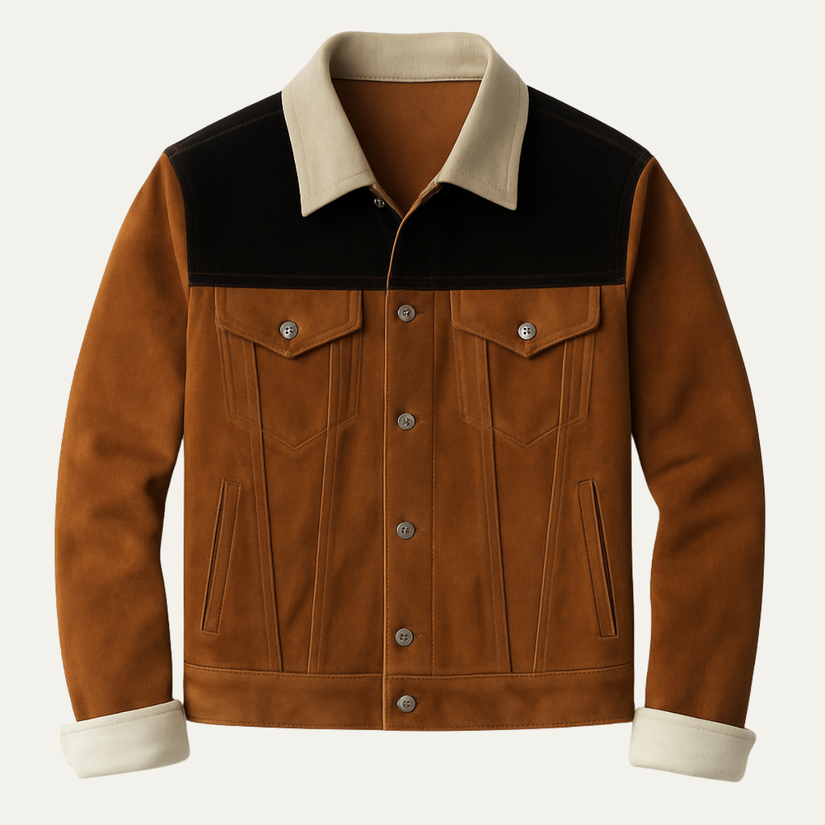 Vintage jagterpvest för män Dakota i brunt hårdhet och klassisk stil