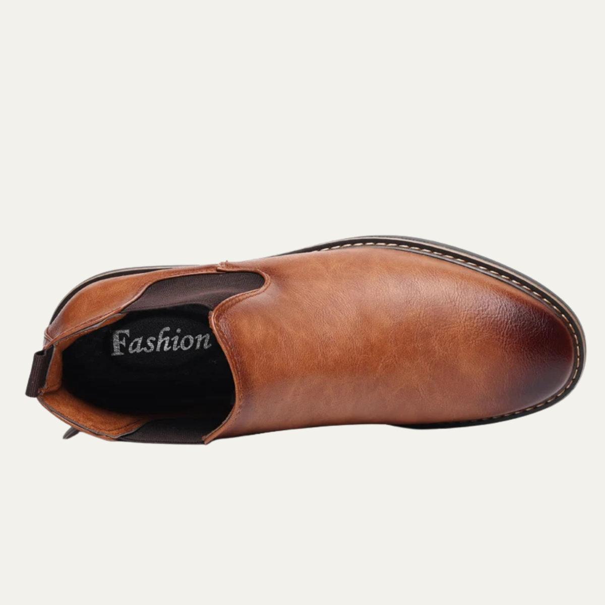 The Bergamo - Herr Slip On Vintage Läder Chelsea Stövlar