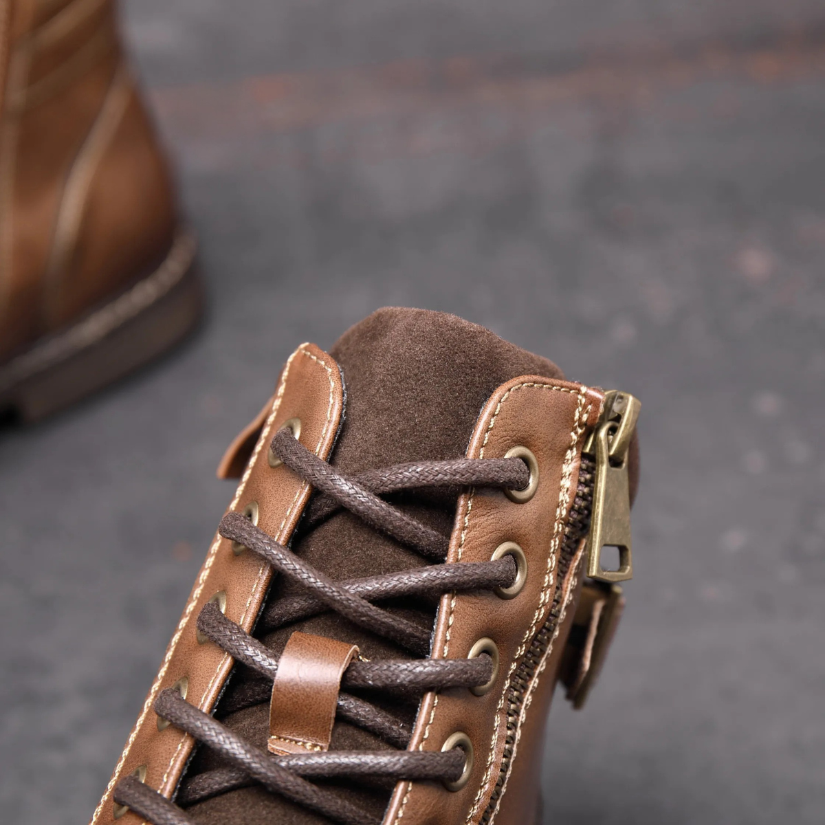 The Brescia - Herr Casual Vintage Läder Ankelstövlar