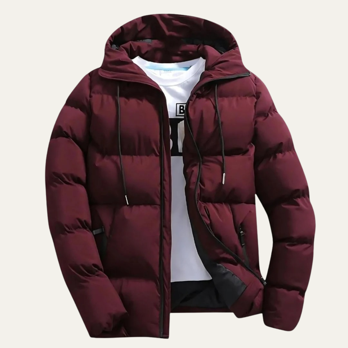 Edinburgh Herren Vattentät Parka - Hoodie Puffer Vinterjacka för ultimat skydd och komfort