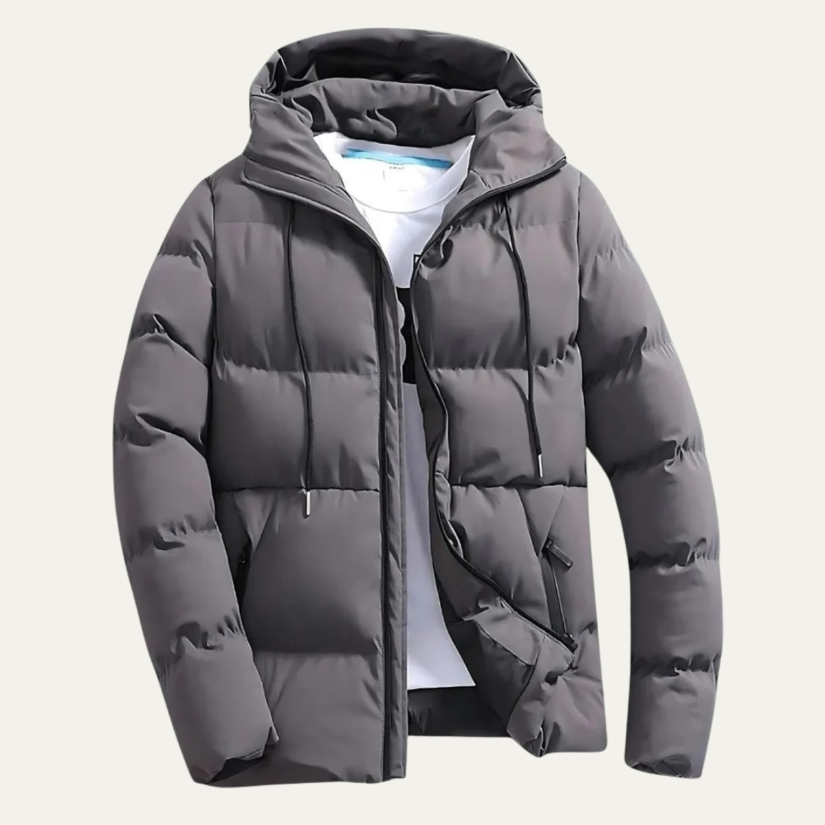 Edinburgh Herren Vattentät Parka - Hoodie Puffer Vinterjacka för ultimat skydd och komfort