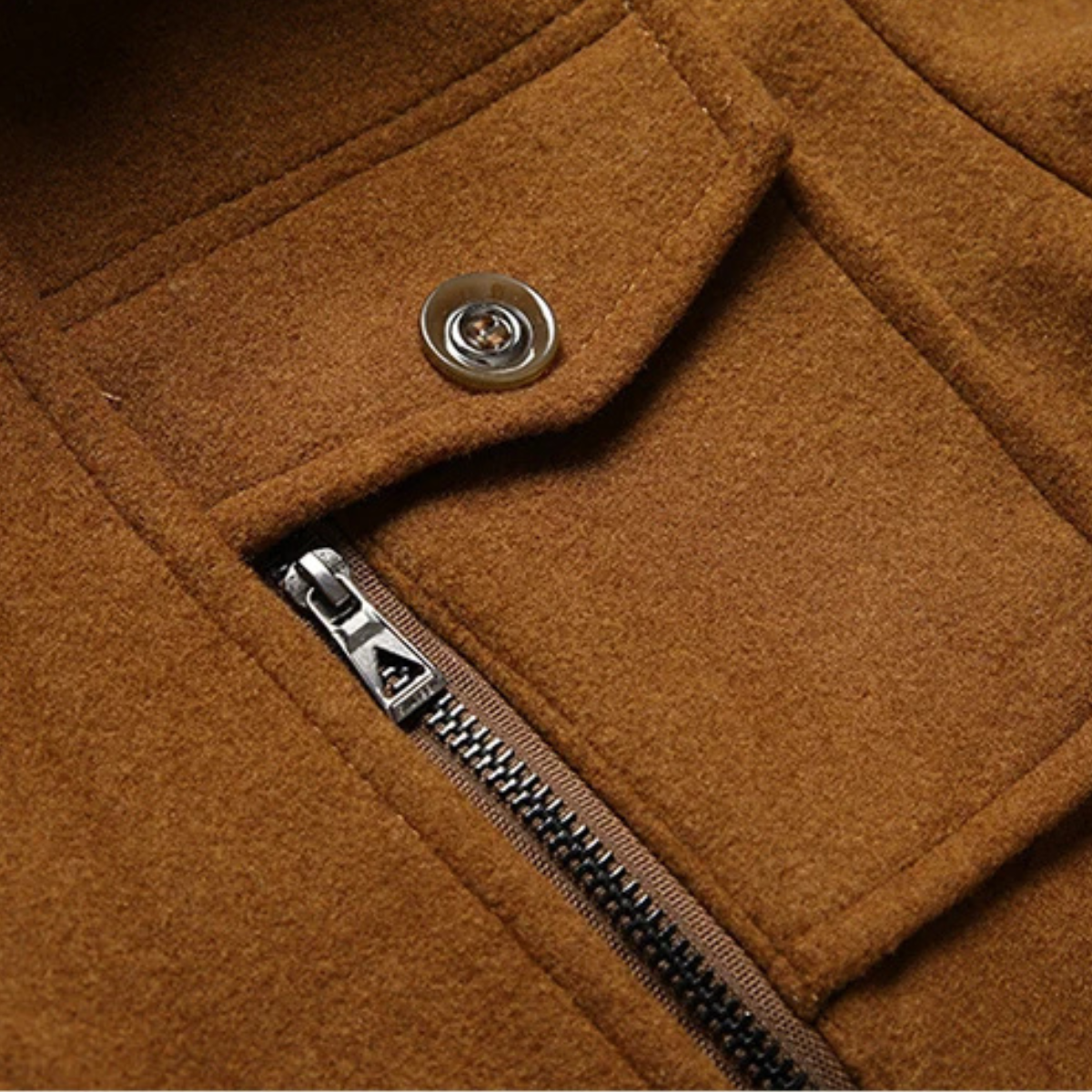 The Ellendale - Stilig Ullblandning Lång Vinter Affärsrock