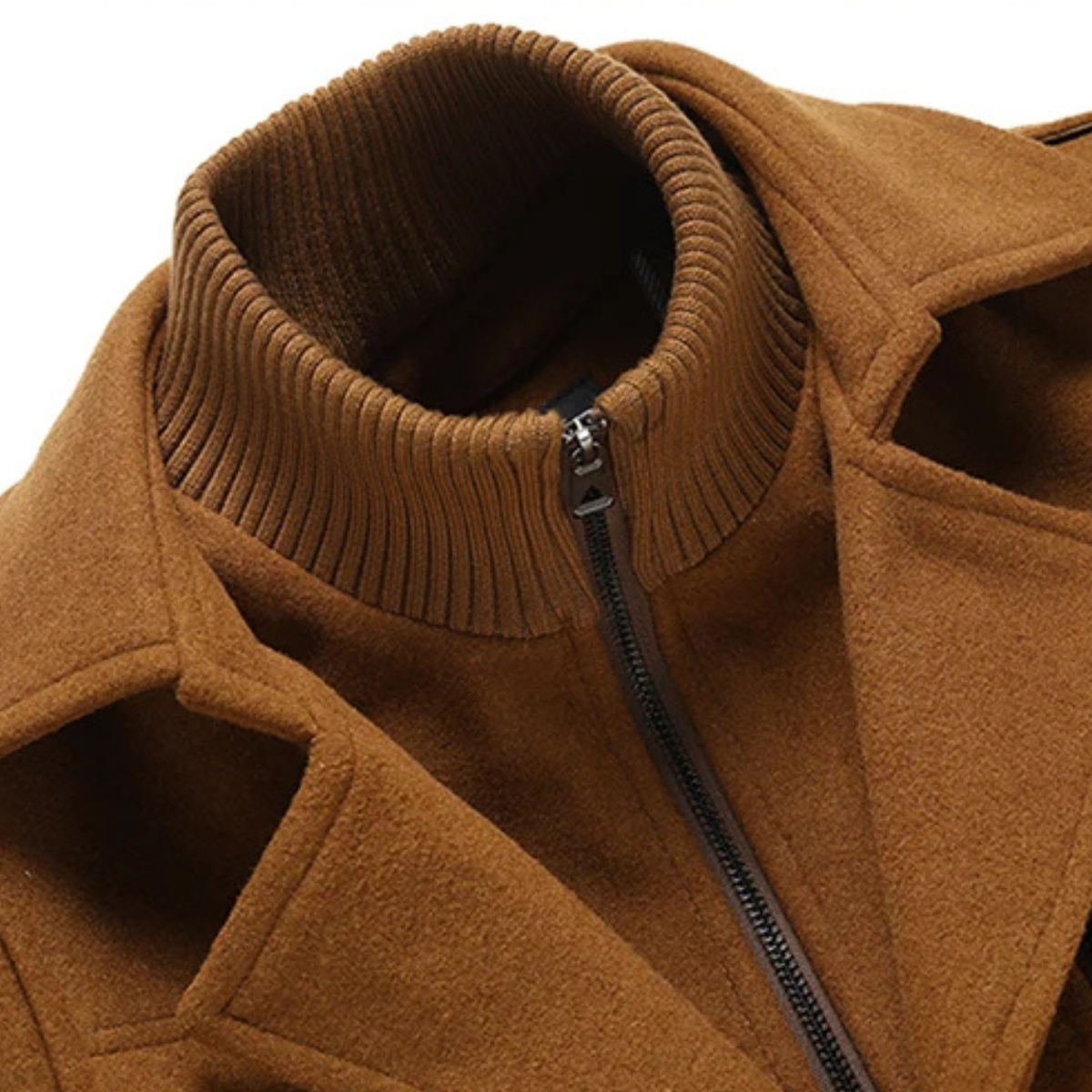 The Ellendale - Stilig Ullblandning Lång Vinter Affärsrock