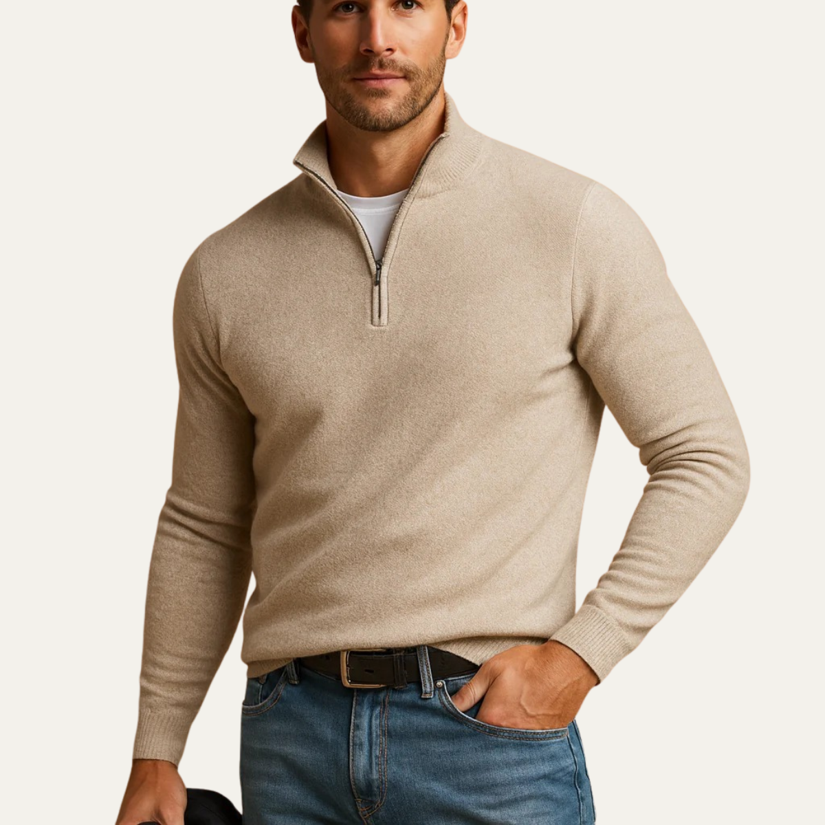 Eleganta Whitmore pull-over med hög krage