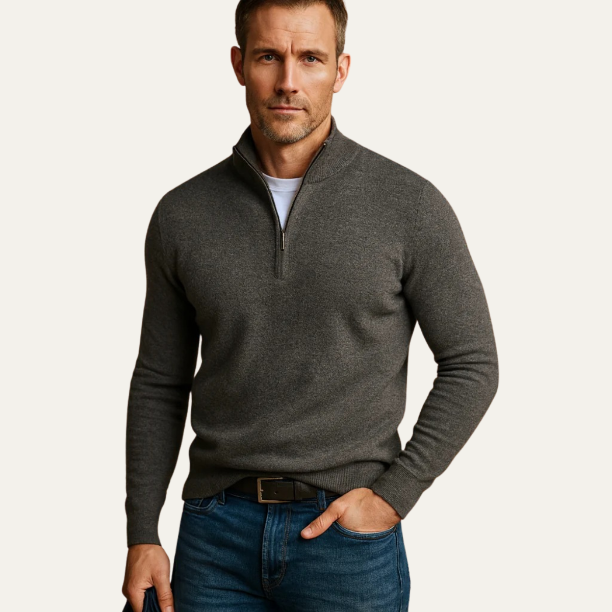 Eleganta Whitmore pull-over med hög krage