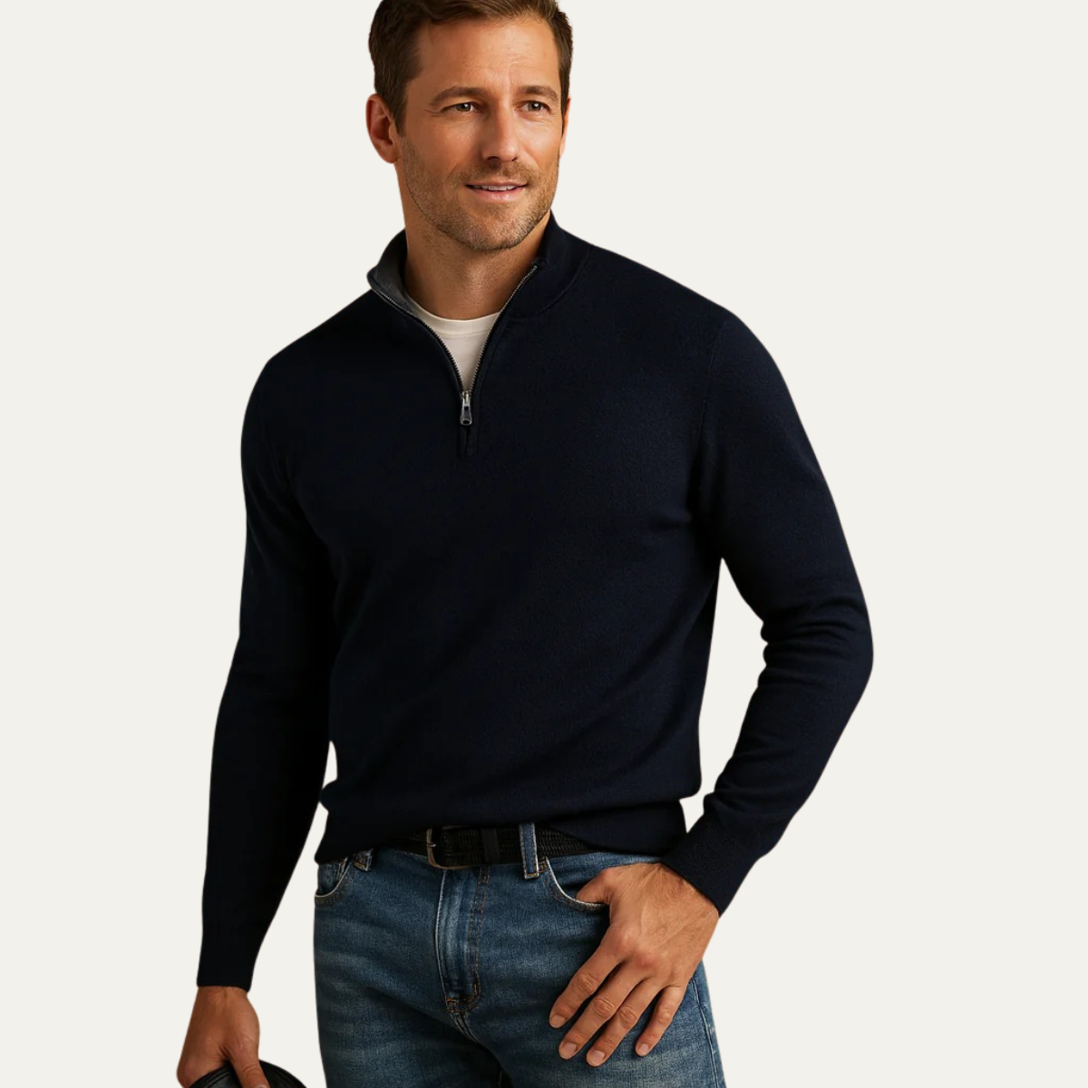 Eleganta Whitmore pull-over med hög krage