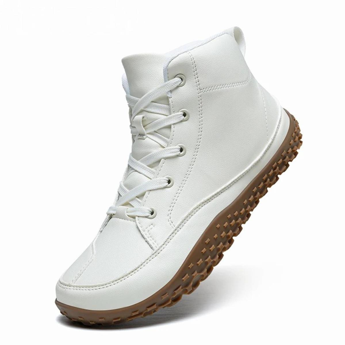 The Sussex - Casual läderskor för män med högt skaft och halkfri sula