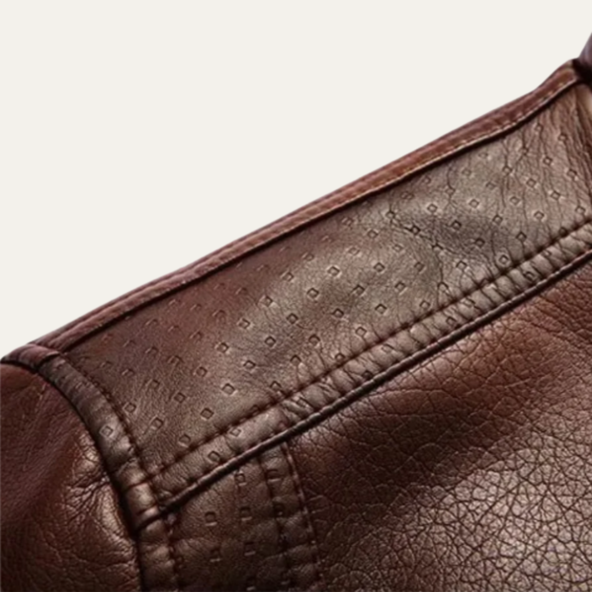 The Arlington - Herr Stiliga Läder Vinterjacka med Varm Fleece Foder