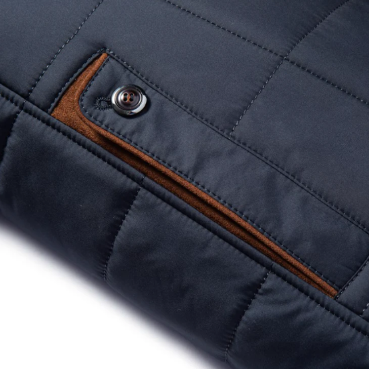 The Stratton - Herrstylad Vadderad Vinterjacka med Quilt och Samtalskrage