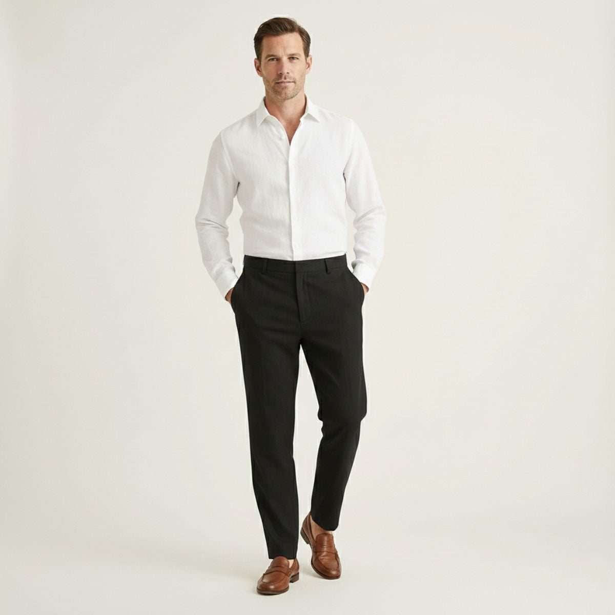 Linnedockers till herrar för en frisk och elegant stil