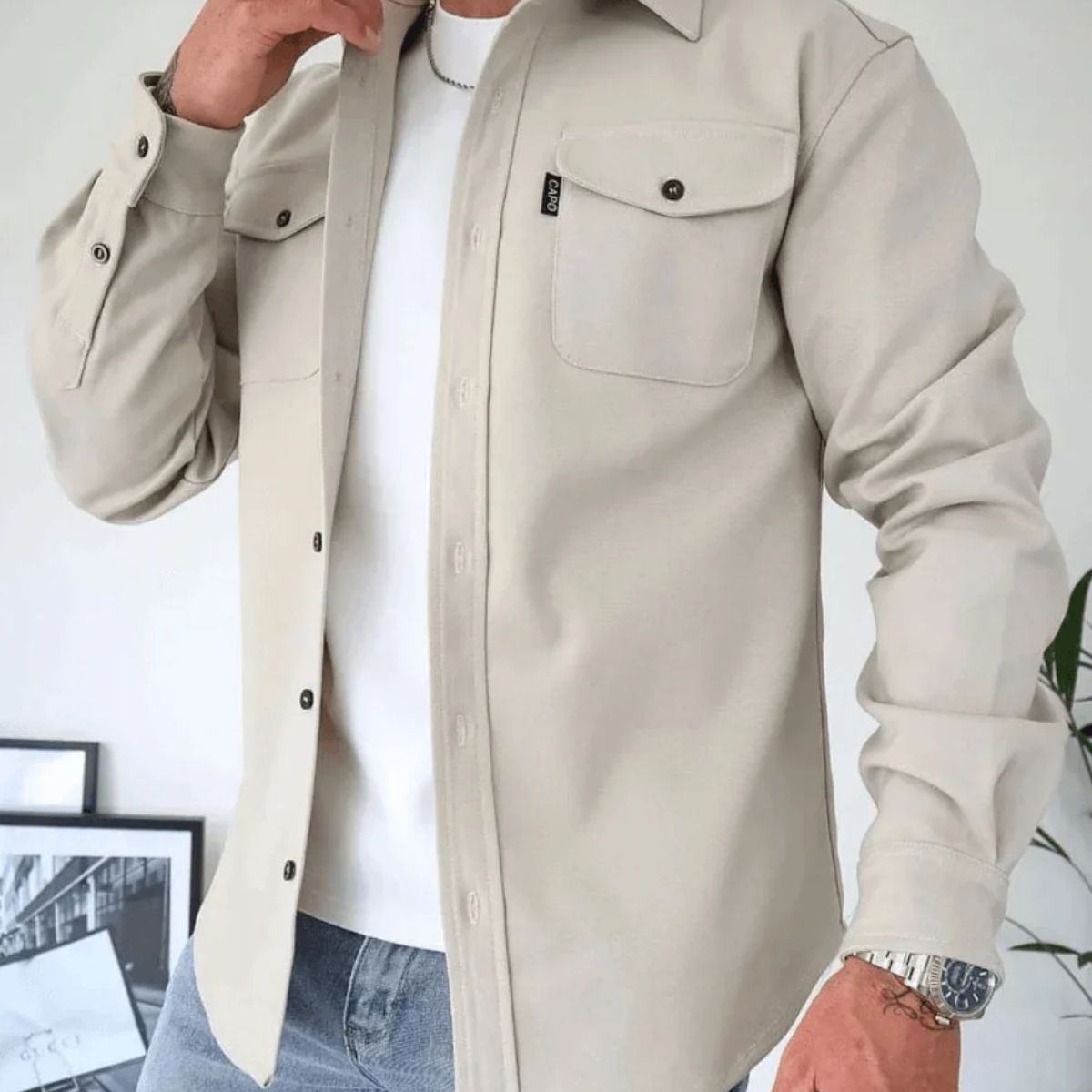 Portland Overshirt – Elegant casual skjortjacka för män