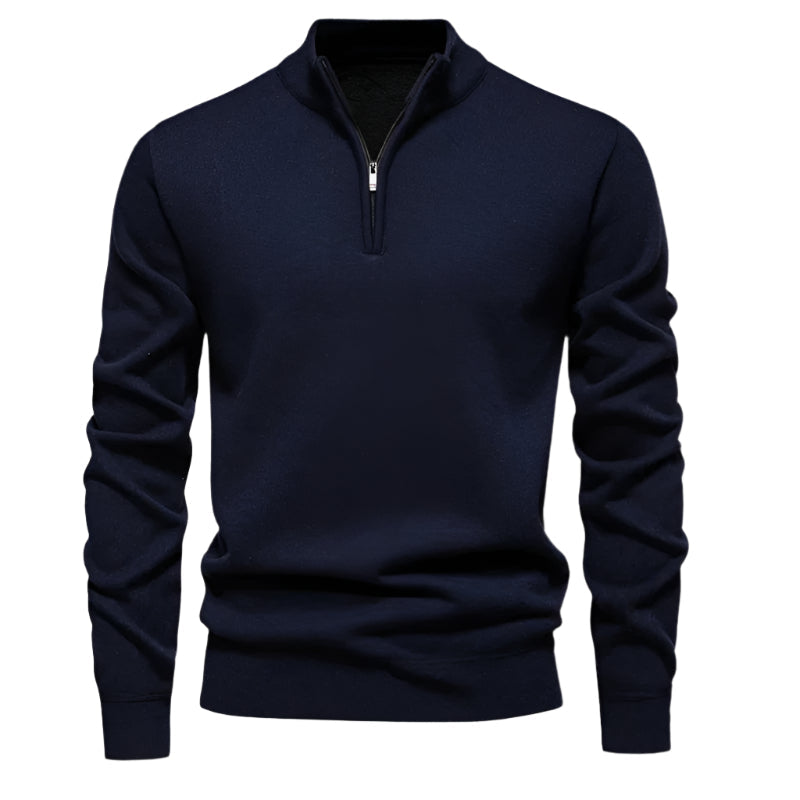 Warwick herrpullover med polokrage – Bekvämlighet och elegans garanterad