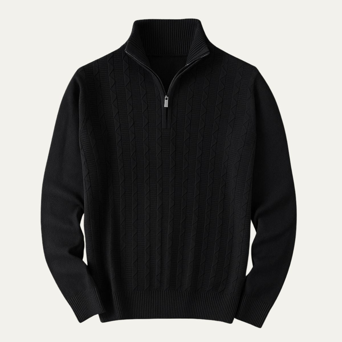 Pull-over för män Courchevel med halv-zip, stilren och ultimat komfort