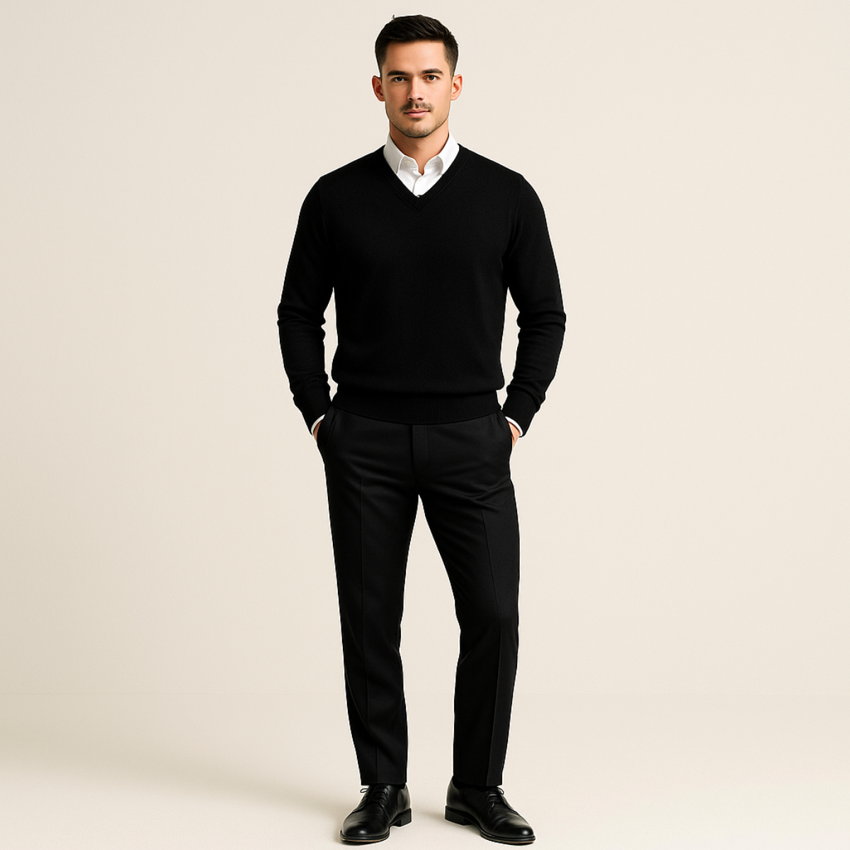 Cashmere-vestern Cleveland för män – Elegans och komfort i säkert förvar