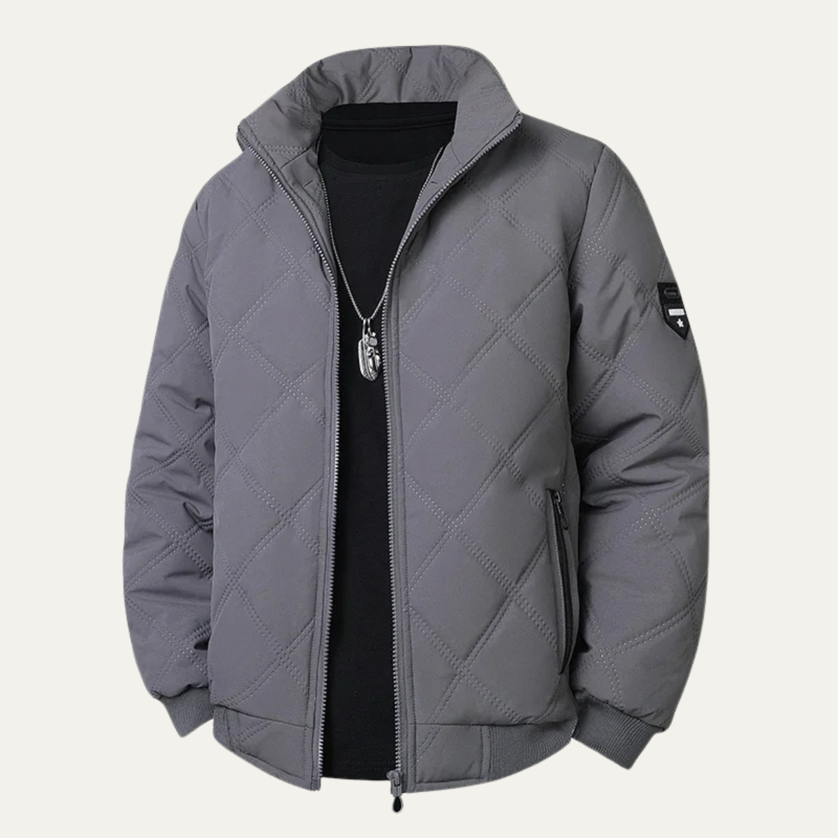 The Cresthill - Herr Vadderade Fleece Fodrade Varma Vinterjacka