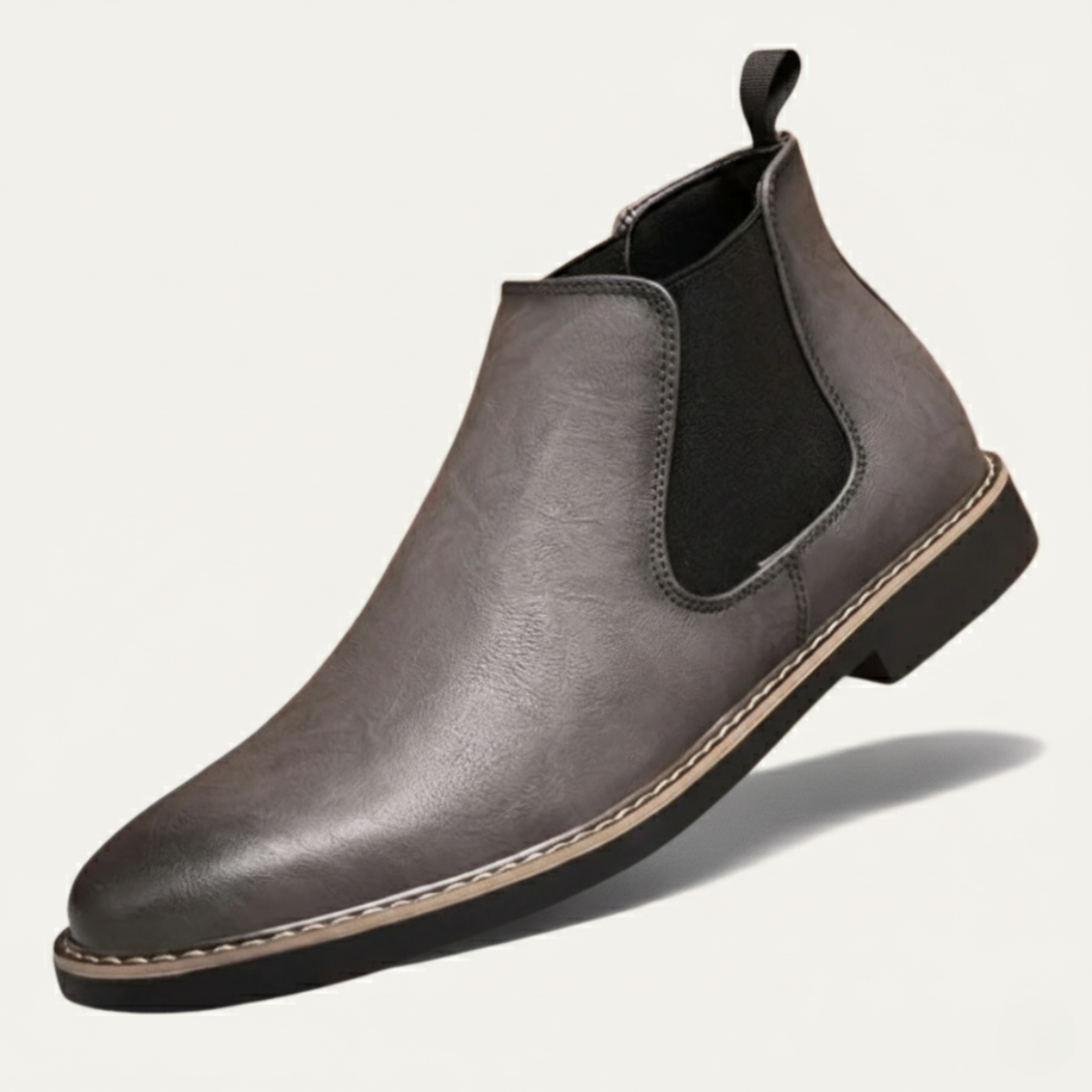 The Wrexham - Herrens Casual Läder Slip-On Chelsea Boots